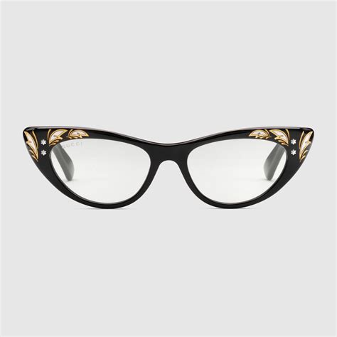 occhiali da vista gucci cat eye xl|Gucci Eyewear Cat.